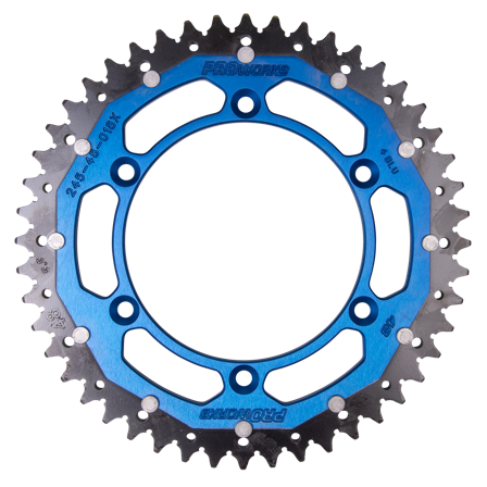 Zębatka Tylna Proworks Interlink Niebieska - Fantic 450 XEF Rally 2023-2024
