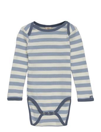 Body Ls, Striped, Denim/ White Patterned Smallstuff