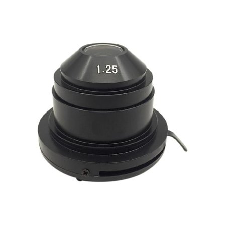 Mikroskoopin Abbe-kondensaattori (na1.25) Optiset varusteet säädettävällä kalvolla valon lähentämiseen - WELLNGS