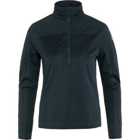 Fjällräven Abisko Lite Fleece Half Zip S - female - Dark Navy - Fleece