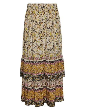 Yasgemma Hw Maxi Skirt - Fest Beige YAS