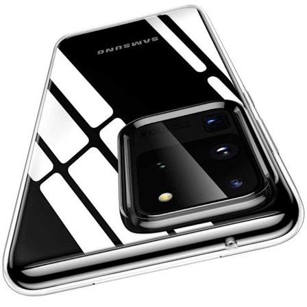 Samsung S20 Ultra Stöttåligt Genomskinligt Skal Simple