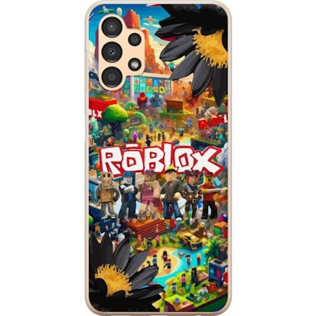 Kompatibelt Mobilskal till Samsung Samsung Galaxy A13 Roblox äventyrsvärld full av figurer, färgstarka spelmiljöer och actionfyllda byggvärldar -