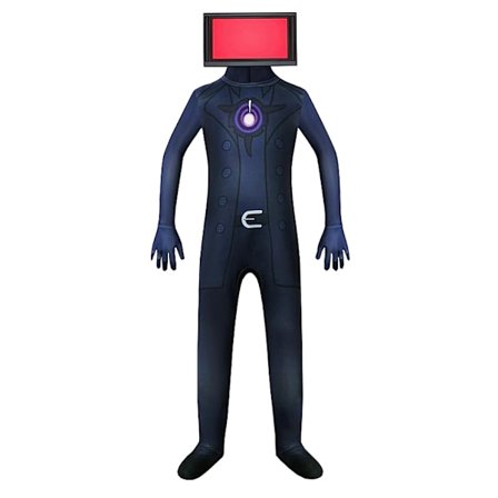 Skibidi Toilet Jumpsuit Cosplay Halloween Kostume til Børn TV Man