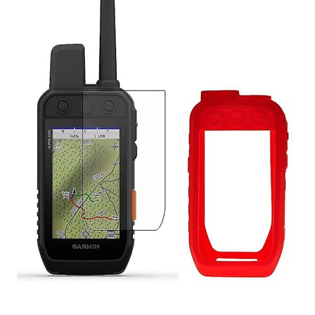 Silikonetui + LCD-beskytter for håndholdt GPS Garmin Alpha 200i 300i Alpha200i Alpha300i Tilbehør
