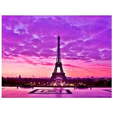 Diamond Painting / Diamantmålning 30x40cm - Paris Frankrike