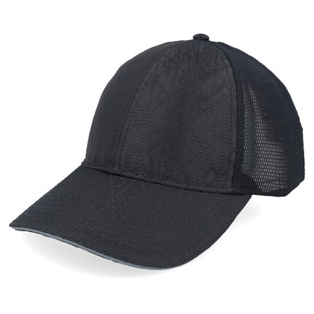 Calvin Klein - Schwarz trucker Cap - Emblem All Over Print Cordura Black Trucker @ Hatstore