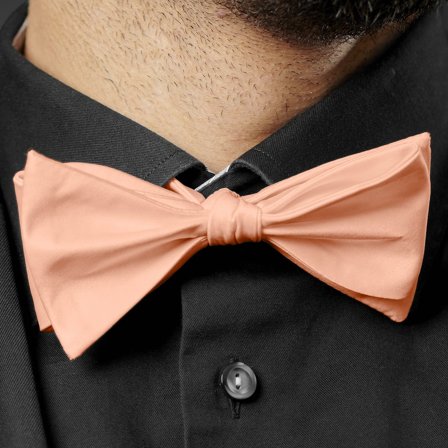 Salmon Pink Basic Self-Tie Bow Tie for Men - Self-tie bow ties