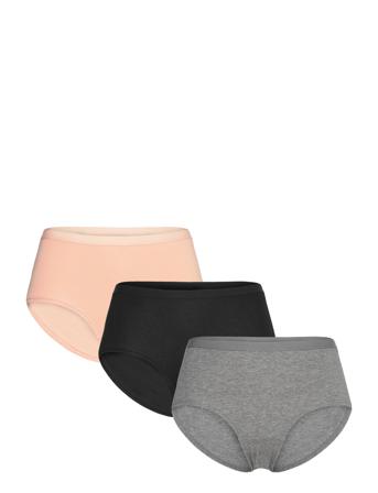 Brief Reg Carin 3 P Trusser, Tanga Briefs Grey Lindex