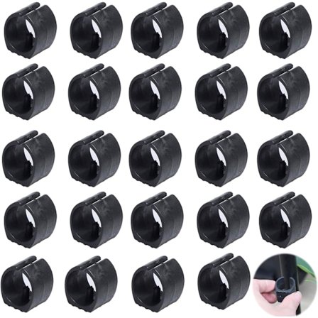 Plaststolrørklemme, U-formet stolbenbeskytter, stolbenbeskytter, rund rørbeskytter 24 stk (25 mm)