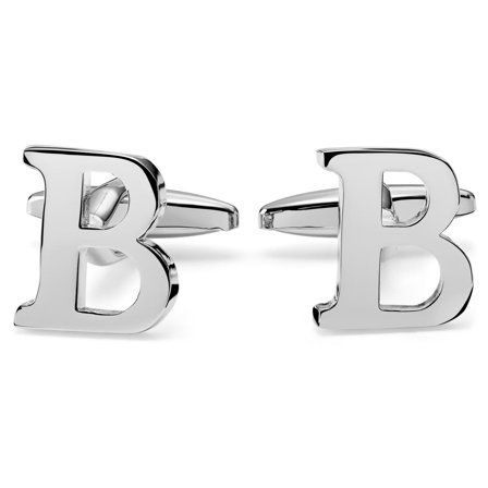 Manschettenknöpfe Initialen Buchstabe B für Männer