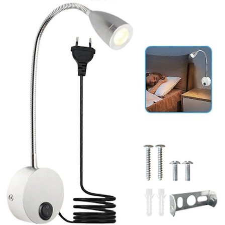 LED-sockellampa dimbar och flexibel, varmvit belysning för mångsidig användning