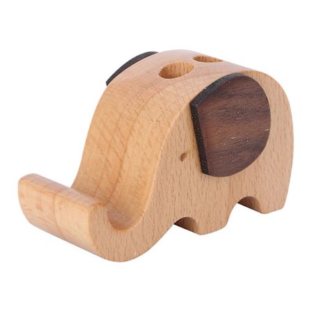 Kontorbordsdekoration Elefant Telefonholder Bord Pen Holder Elefant Mobiltelefonholder Sød Borddekoration Dyr Smartphone Stand