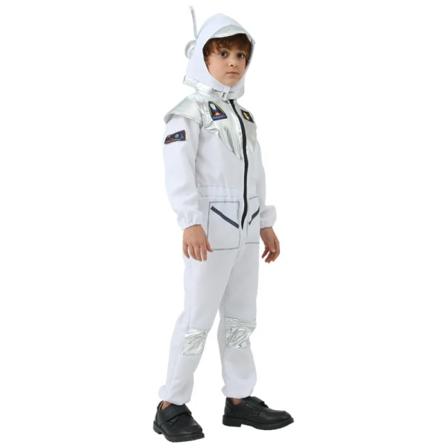 Halloween Barn Cosplay Hvit Astronaut Cosplay Kostyme Rommann Jumpsuit Karneval Fest Fancy Dress Performance Kostymer white S