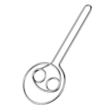 Rustfri stålpiskeris dej æg dej mixer dobbelt øje spiral håndomrøringsværktøj til køkken madlavning blanding omrøring (FMY)