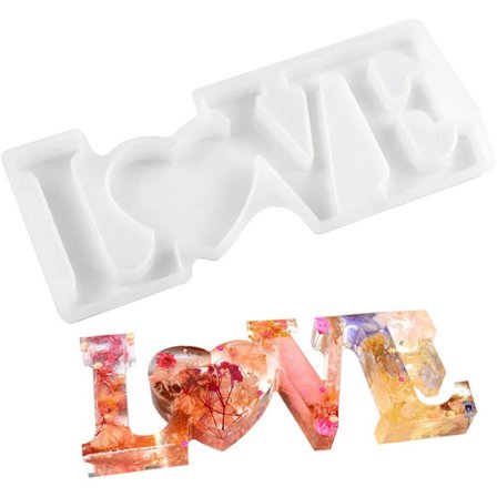 kingriley harpiksform, alfanumerisk silikoneform, 3D stearinlys
