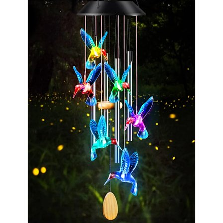 Tuulikellot, Kolibri Aurinkokellot Ulkokäyttöön Väri Vaihtuu