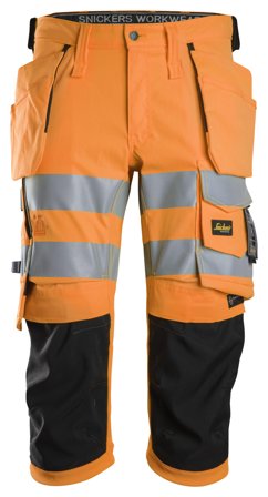 Snickers Workwear 6138 Piratbukse varsel, oransje/svart Varsel, Oransje/Svart, Klær