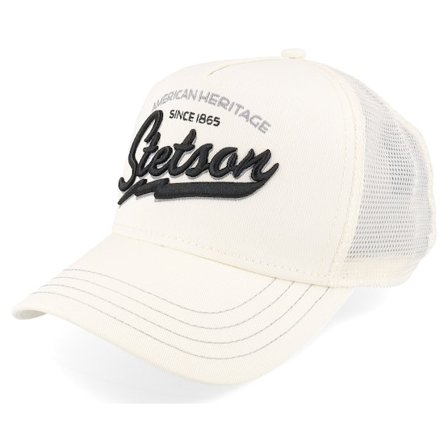 Stetson - White trucker Caps - Kids American Heritage Classic White Trucker @ Hatstore