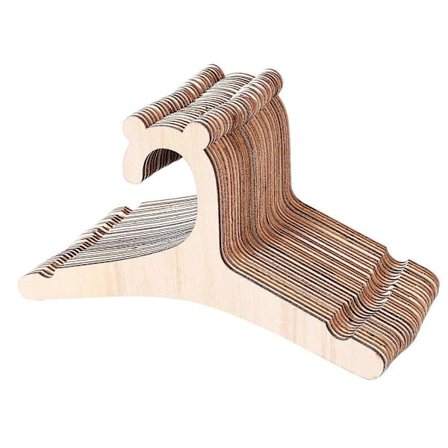 30 stk. Kleshengere i tre for babyklær, naturlige kleshengere i tre for babyklær, kleshengerstativ, rom, barneromsinnredning for barn_qcx