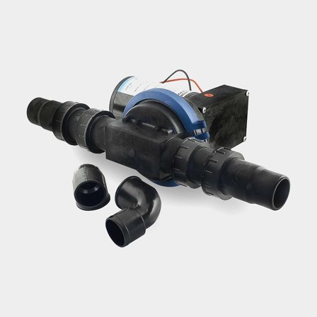 Toalettpump Albin Pump Waste Water Diaphragm Pump, 12 V, 32 l/min, 1 1/2′′ (38 mm) slang