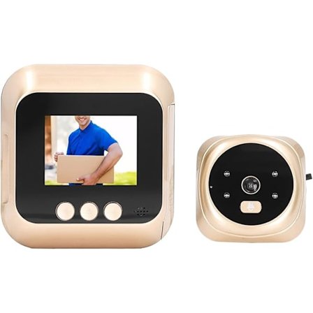 Digital dørkikkert med 2.4in TFT LCD, intelligent bevegelsesdeteksjon, infrarød nattsyn, 135° visningsvinkel, dørklokke intercom