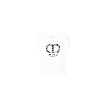Twinset T-Shirts vit, Dam, Dam, Storlek: M