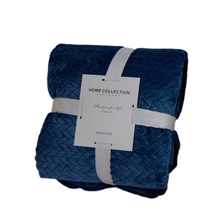 Pure-Color Wheat Ear Pattern Plyschfilt Vikbar Håll Varm Mysig filt För Bäddsoffa