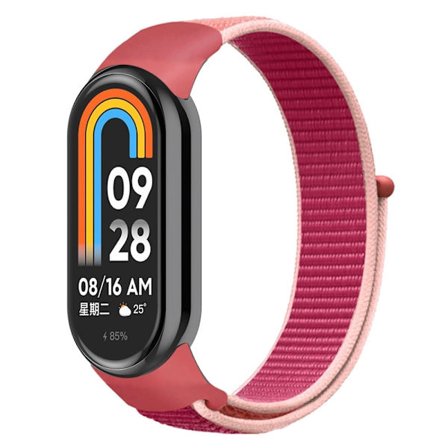 Xiaomi Smart Band 8 cool nylonrem - Granatäpple Röd