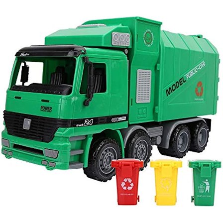 Ritoeasysports Søppelbil Modell Leke Barn Simulering Inertia Søppelbil Renholdsbil Modell Leker Med Tre Søppel Tidlig Utdanning Puslespill Til