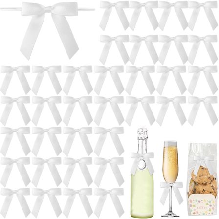 50-pakning Sløyfer Dekorative Sløyfer Julebånd Julegavebånd Sateng Gavebånd Gaveinnpakning Gaveeske Dekor Dekor for dekorering 6*7