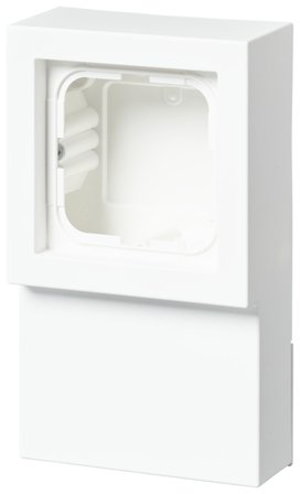 ABB 1721L-884 Sockeldosa 1-väg, vit, Strömbrytare & vägguttag