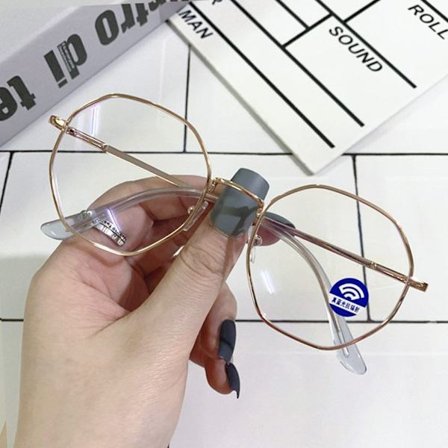 Anti-Blue Light Glasögon Fyrkantiga Glasögon ROSE GULD ROSE GULD