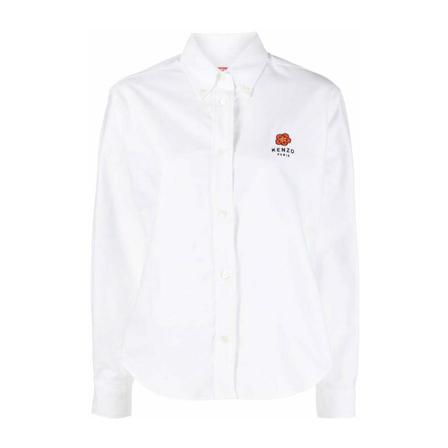 Kenzo Logo Shirt Hvid, Dame Skjorter