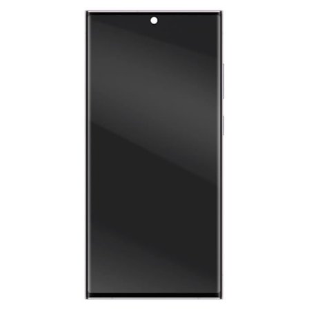 Soft OLED-skærm - AVIZAR - Samsung S23 Ultra - Touchglas - Lilla chassis - Fleksibelt glas