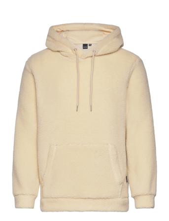 Onsremy Reg Teddy Hoodie Sweat Sweat-shirts & Hoodies Fleeces & Midlayers Creme ONLY & SONS*Betinget Tilbud