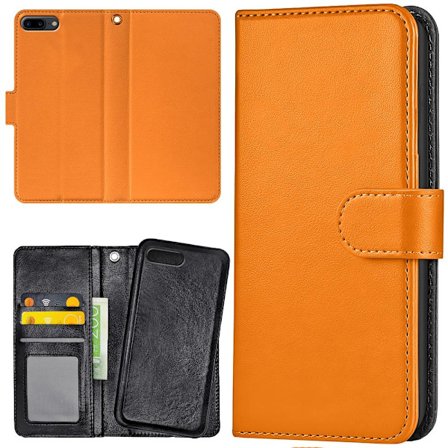 iPhone 7/8 Plus - Plånboksfodral/Skal Orange