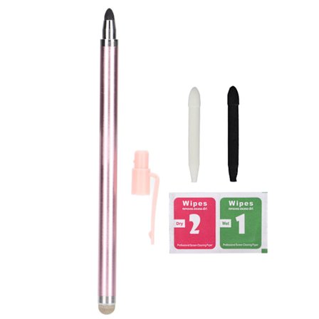 Stylus-penn i aluminiumslegering, rosa, høy holdbarhet, nøyaktig nettbrettkontroll