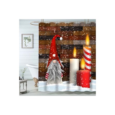 Jul Duschdraperi Praktiska Badrums Julartiklar Duschdraperi 180*180-SY12