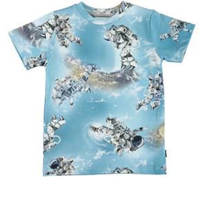 Molo Space Walking Ralphie GOTS T-Shirt 92 cm - Tops - 92 cm - Blue - Junge