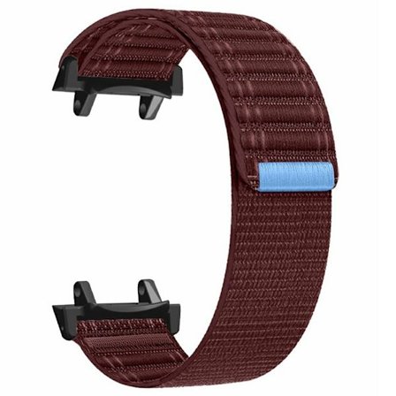 Huami Amazfit T-Rex 3 Nylon klockarmband med stötskyddad kontakt Justerbart armband - Vinröd