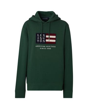 Lexington Harry teen organic cotton hood, green