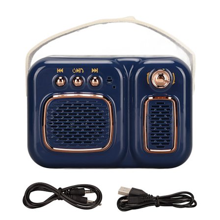 Bluetooth-kaiutin langaton mini kannettava HiFi-stereo syvä basso Bluetooth 4.1 EDR kotiin ulkoiluun juhliin sininen