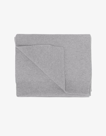 Merino Wool Scarf - Heather Grey - One Size