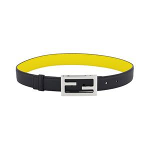 Kids - Fendi Black Reversible Baguette Buckle Leather Belt S (50cm/2-4 years) - Belts - S (50cm/2-4 years) - Black - Junge