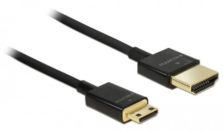 Delock Slim Premium - HDMI-kabel med Ethernet - 1.5 m