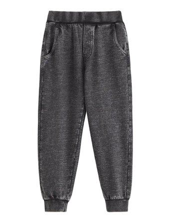 Mjukisbyxor Med Denim-Look Bottoms Sweatpants Grey Lindex