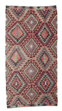 Kelim Vintage Turkisk Matta Orientalisk Röd/Brun (Ull, Turkiet)