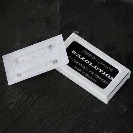 Pacote de 10 Lâminas de Barbear Razolution para homens - Máquinas de barbear tradicionais