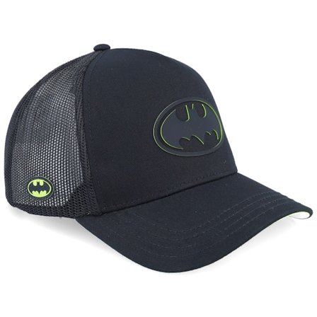 Capslab - Preto trucker Boné - Dc Comics Batman Black A-Frame Trucker @ Hatstore